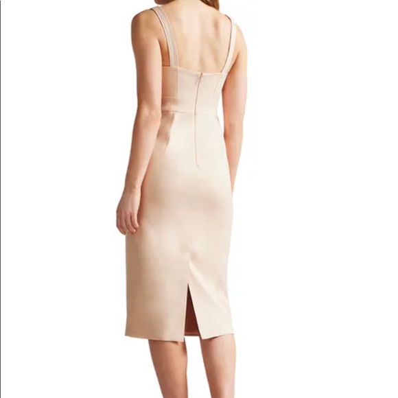 Ted Baker Midi Pencil Dress Blush US Size 6 (Ted Baker Size 2) Like New - Picture 2 of 3